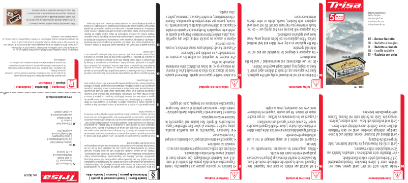 Imagen de la primera página del manual del dispositivo Kitchenette 7623.70