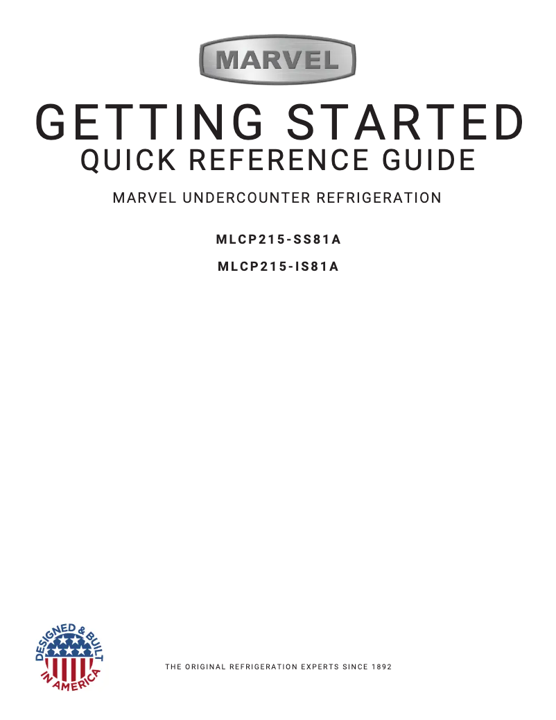 Página 1 del manual Guía de inicio rápido Marvel MLCP215-IS81A