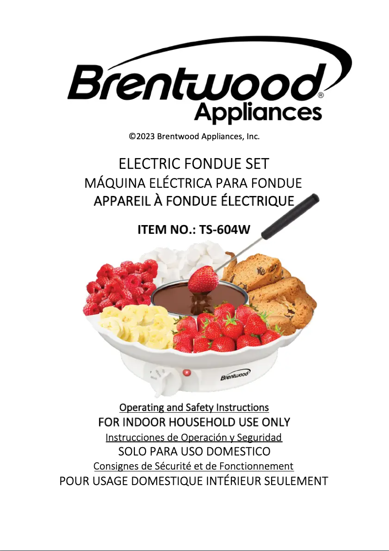 Página nº 1 - Manual de usuario Brentwood TS-604W