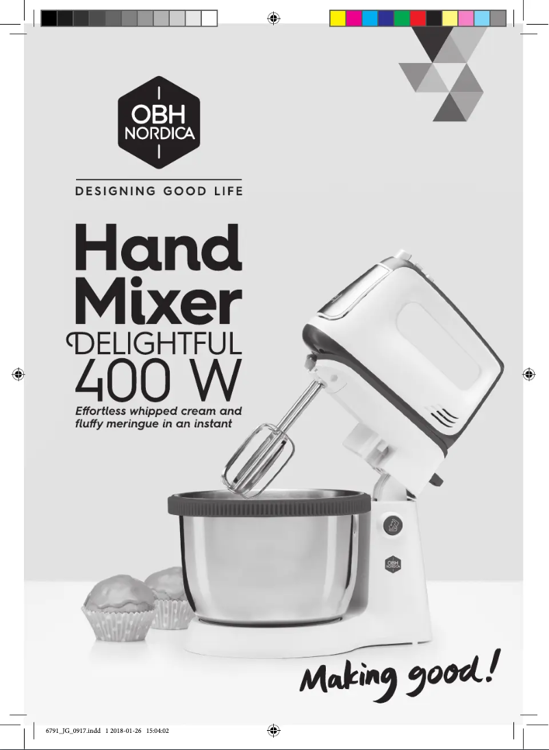 Página nº 1 - Manual de usuario OBH Nordica Delightful 6783