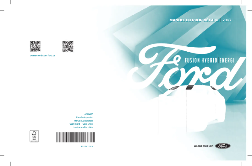 Imagen de la primera página del manual del dispositivo Fusion Hybrid (2018)