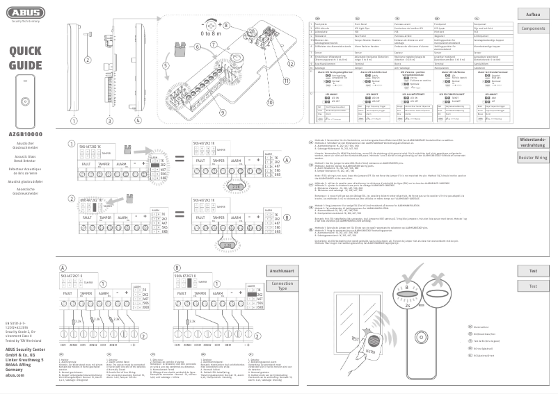 Imagen de la primera página del manual del dispositivo AZGB10000