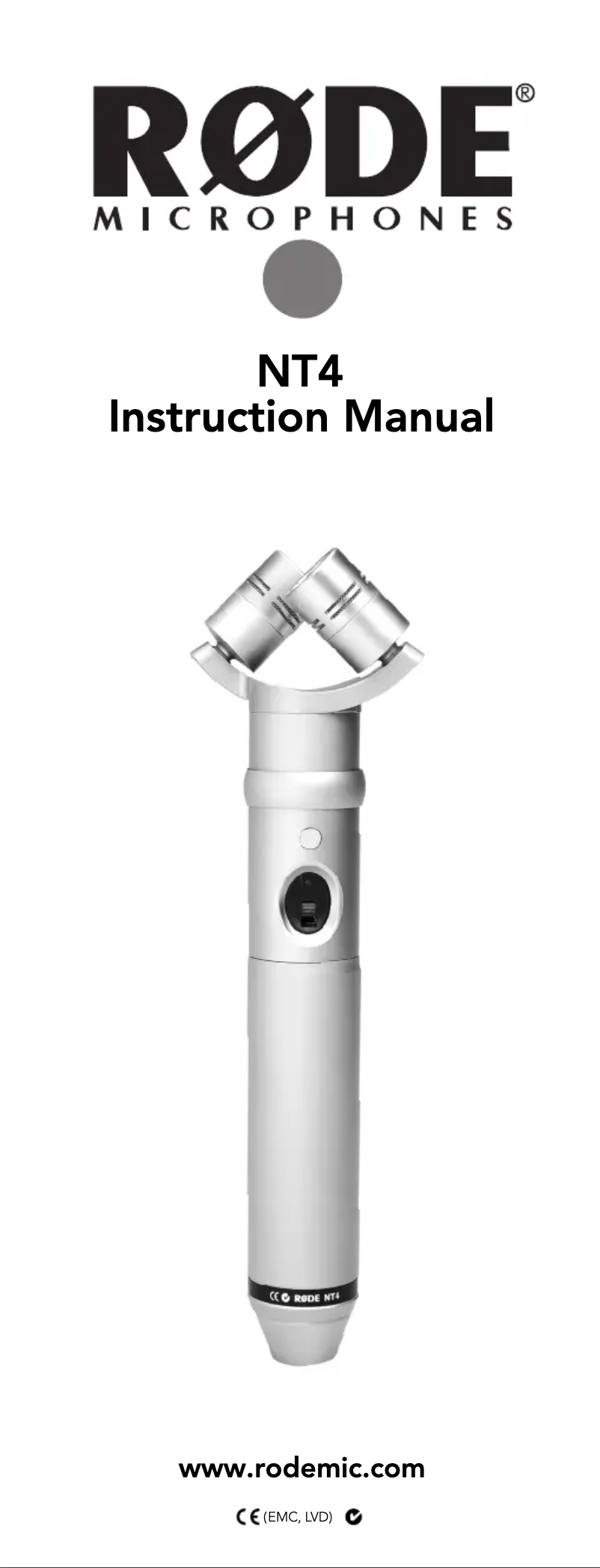 Página 1 del manual Manual de usuario Røde NT4