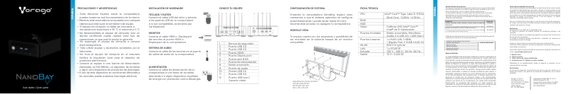 Página 1 del manual Manual de usuario Vorago NanoBay V3