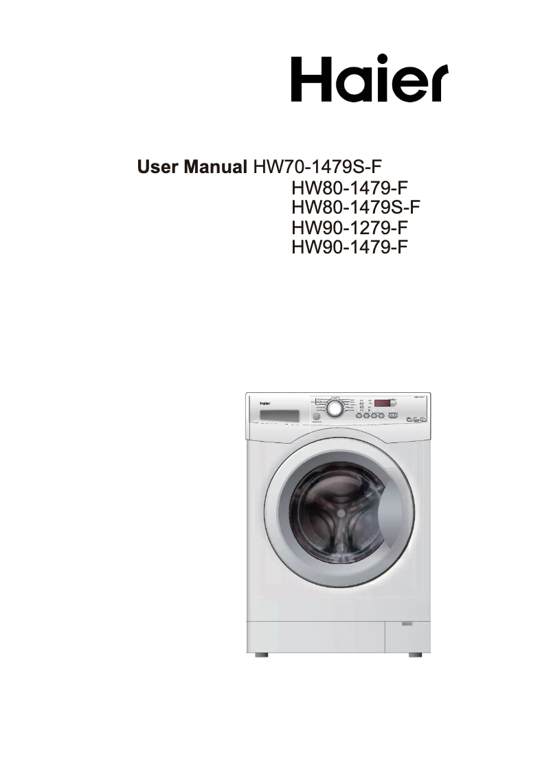 Página 1 del manual Manual de usuario Haier HW80-1479S-F