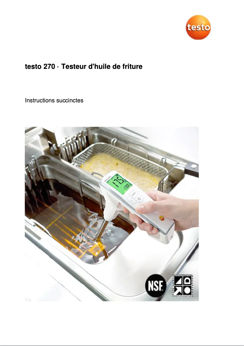 Página 1 del manual Guía de inicio rápido Testo 104-IR