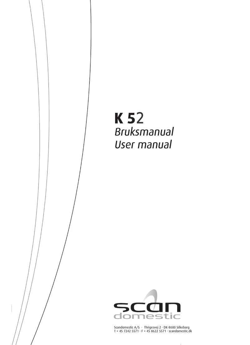 Imagen de la primera página del manual del dispositivo K 52