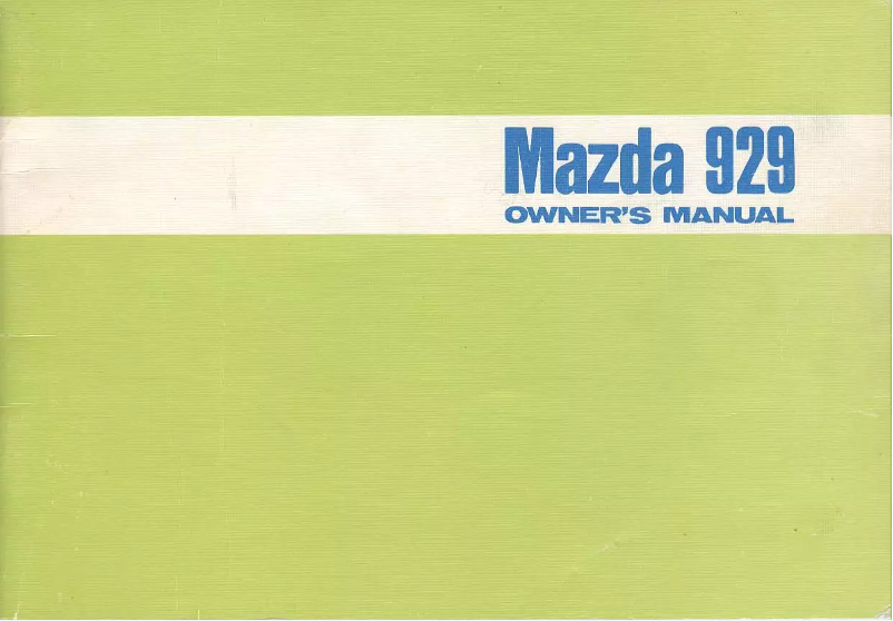 Imagen de la primera página del manual del dispositivo 929 (1973)