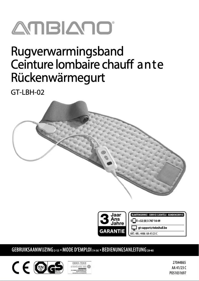 Página 1 del manual Manual de usuario Ambiano GT-LBH-02