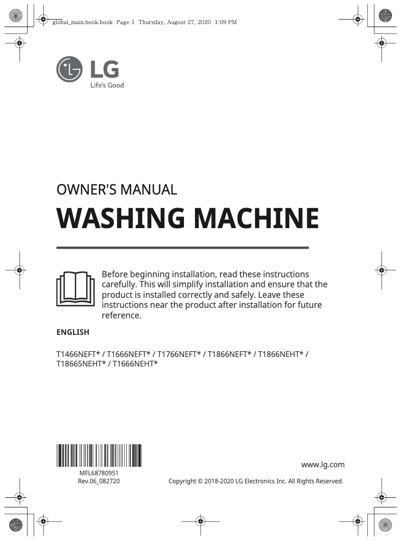 Página 1 del manual Manual de usuario LG T18665NEHT2