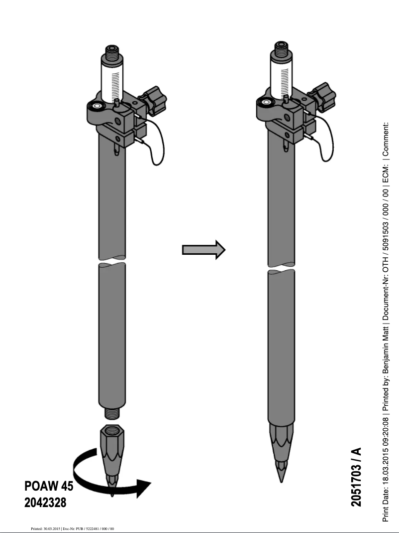 Página 1 del manual Manual de usuario Hilti POAW 45