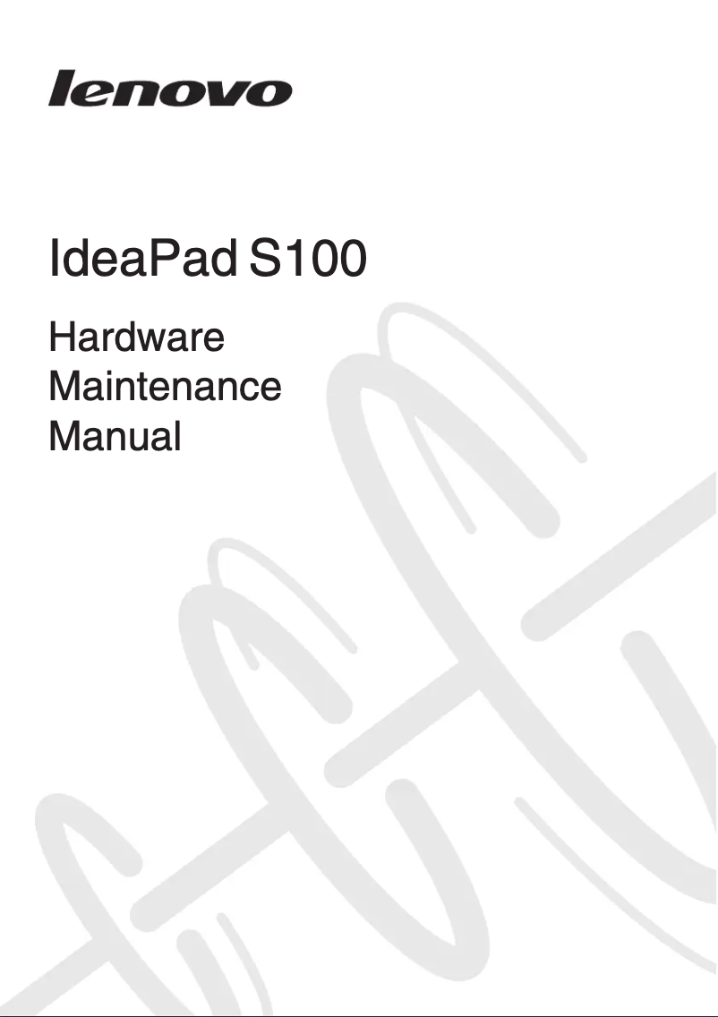 Imagen de la primera página del manual del dispositivo IdeaPad S100