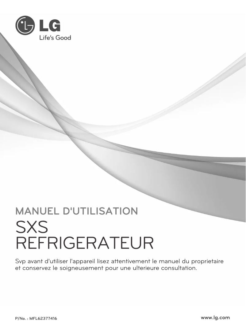 Imagen de la primera página del manual del dispositivo GR-P247JHM