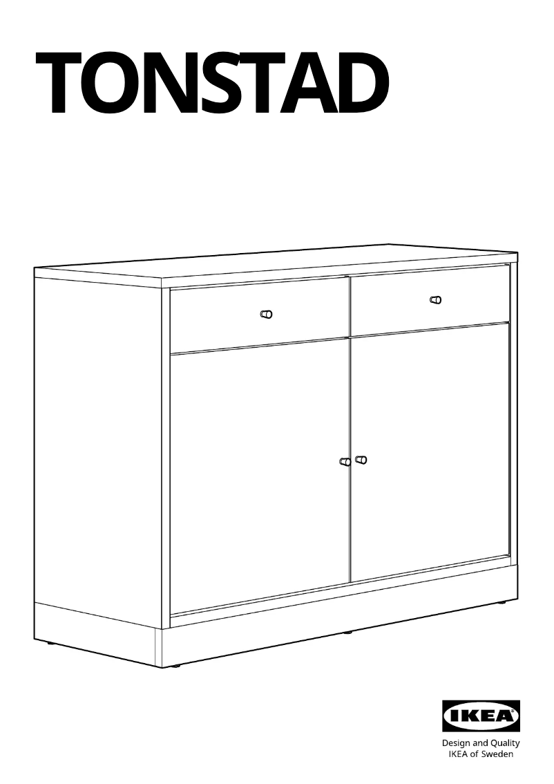 Página 1 del manual Manual de usuario Ikea TONSTAD 505.100.04