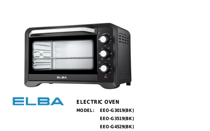 Página 1 del manual Manual de usuario Elba EEO-G4529(BK)