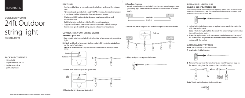 Página nº 1 - Manual de usuario Insignia NS-STRL24FT3