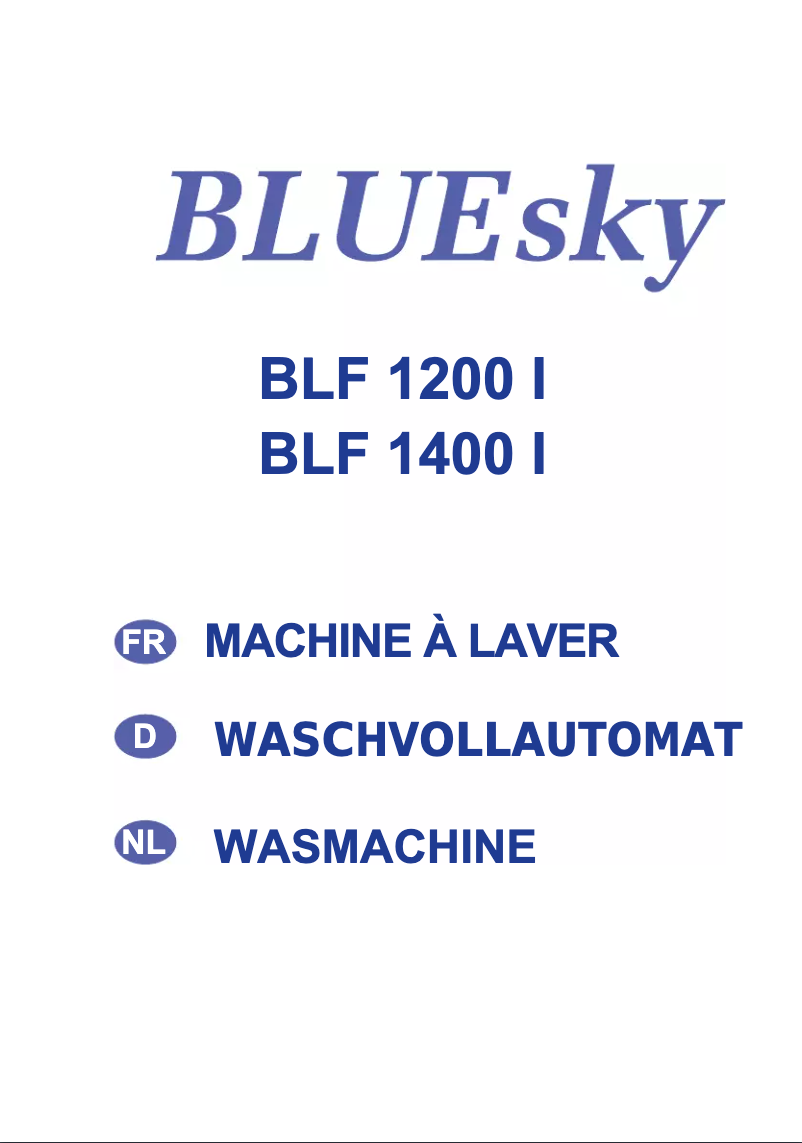 Página 1 del manual Manual de usuario Bluesky BLF 1200 I