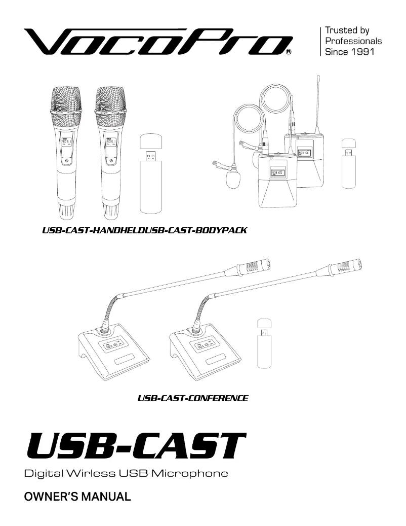 Imagen de la primera página del manual del dispositivo USB-CAST