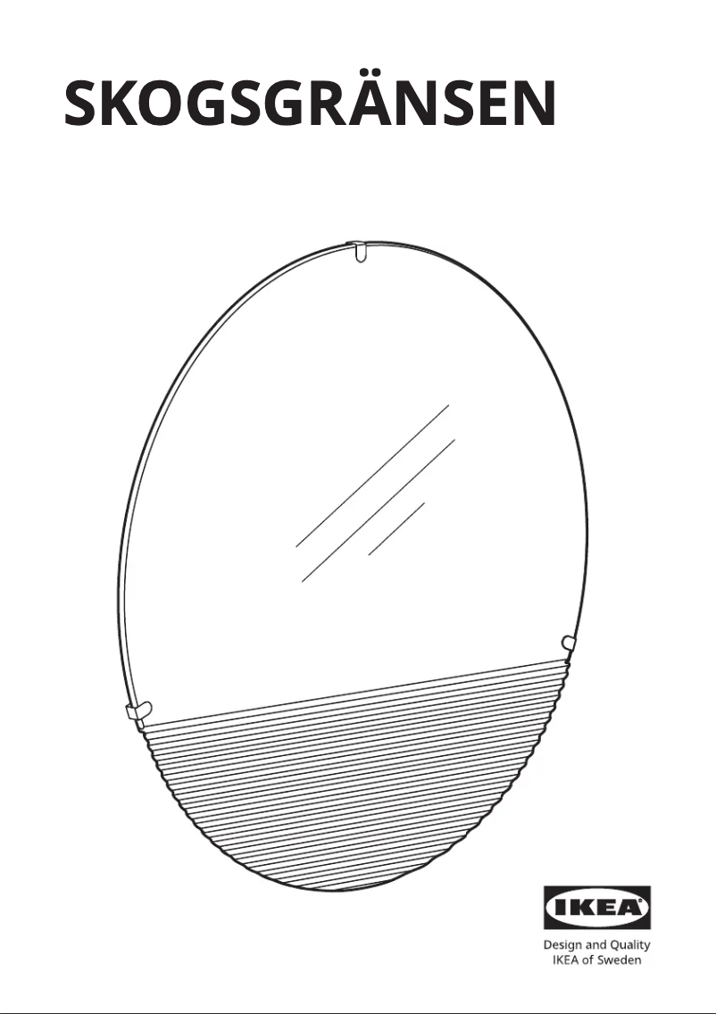 Página 1 del manual Manual de usuario Ikea SKOGSGRÄNSEN 505.380.79