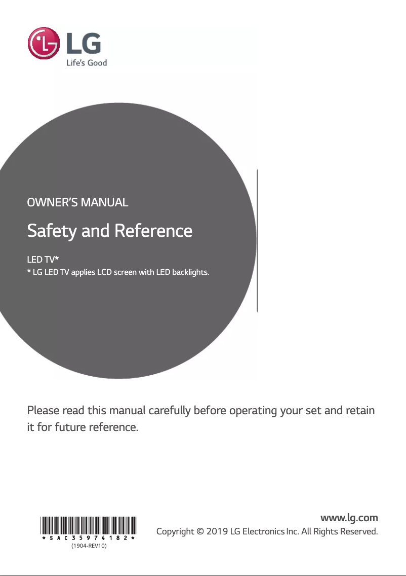 Página nº 1 - Manual de usuario LG 32LU661H