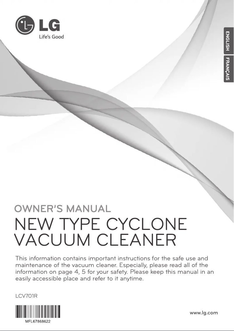 Página 1 del manual Manual de usuario LG LCV701R