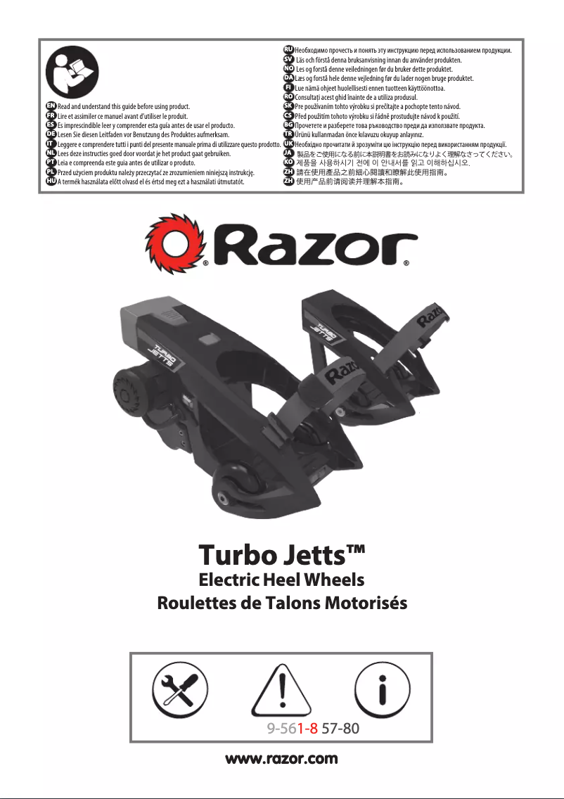 Página 1 del manual Manual de usuario Razor Turbo Jetts