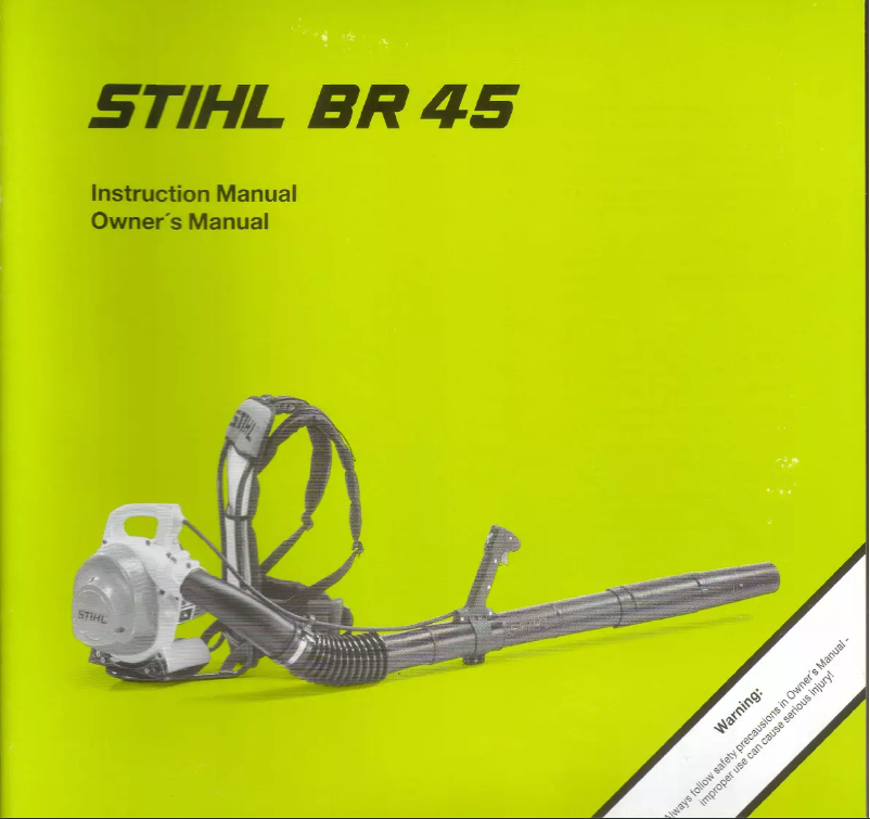 Página 1 del manual Manual de usuario Stihl BR 45