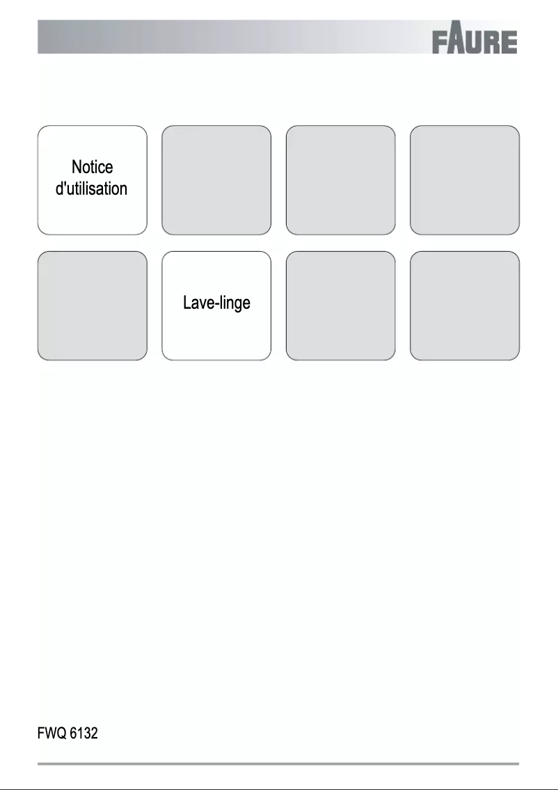 Página nº 1 - Manual de usuario Faure FWQ6132