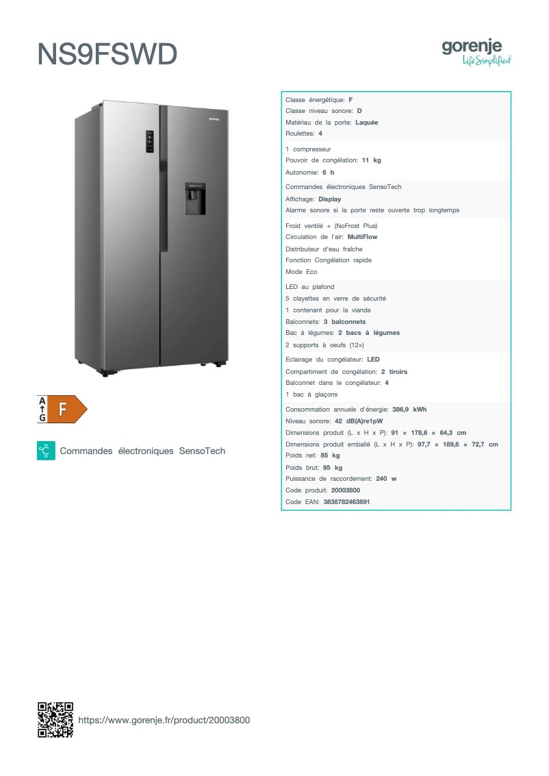 Imagen de la primera página del manual del dispositivo NS9FSWD