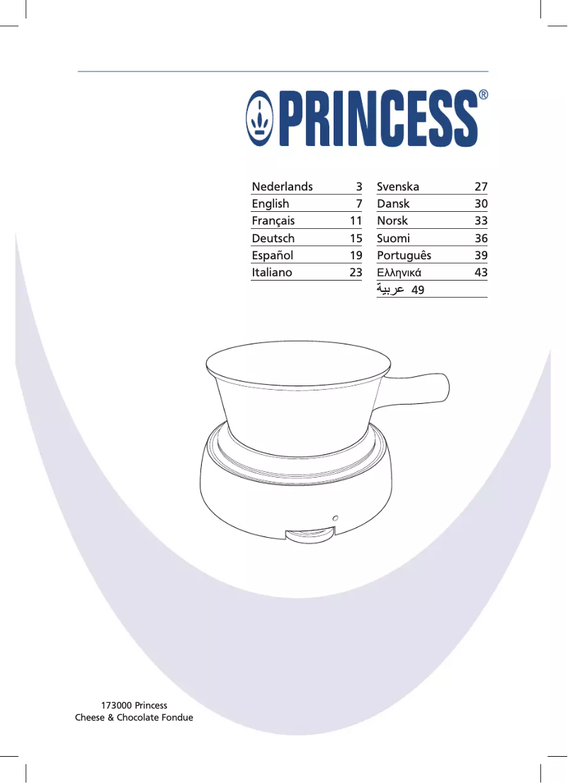 Página 1 del manual Manual de usuario Princess Cheese and Chocolate 173000