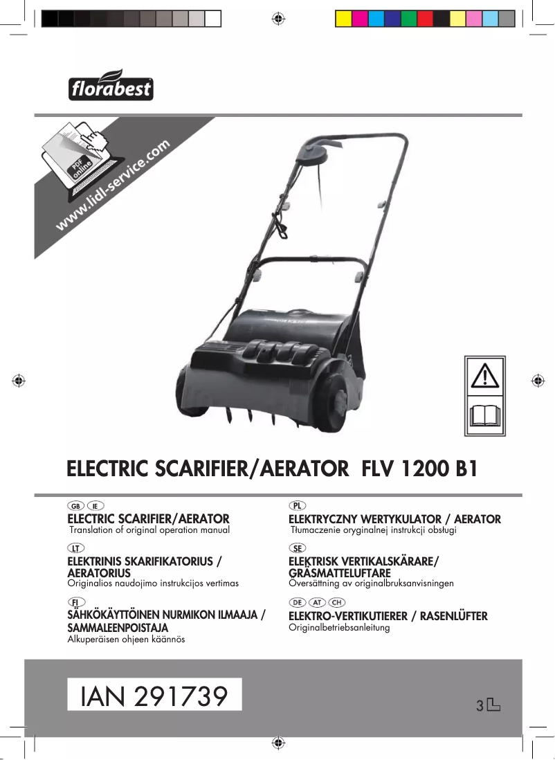 Imagen de la primera página del manual del dispositivo FLV 1200 B1