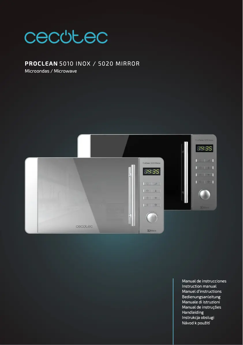 Imagen de la primera página del manual del dispositivo ProClean 5020 Mirror