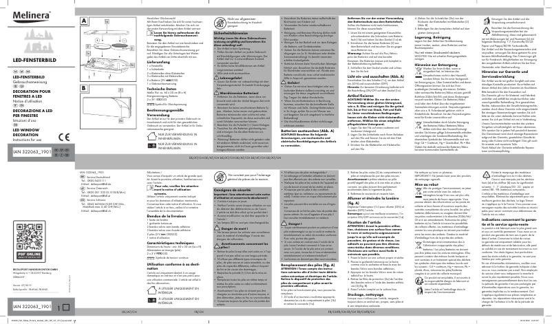 Página 1 del manual Manual de usuario Melinera IAN 322063