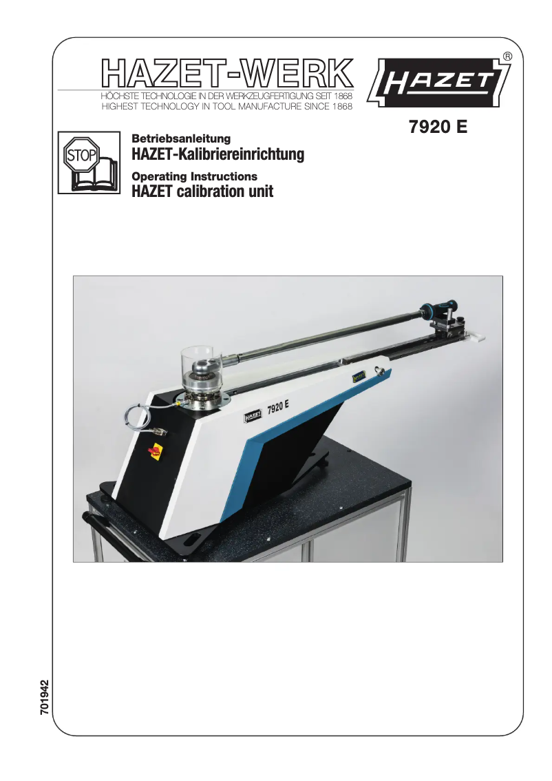 Imagen de la primera página del manual del dispositivo 7920E