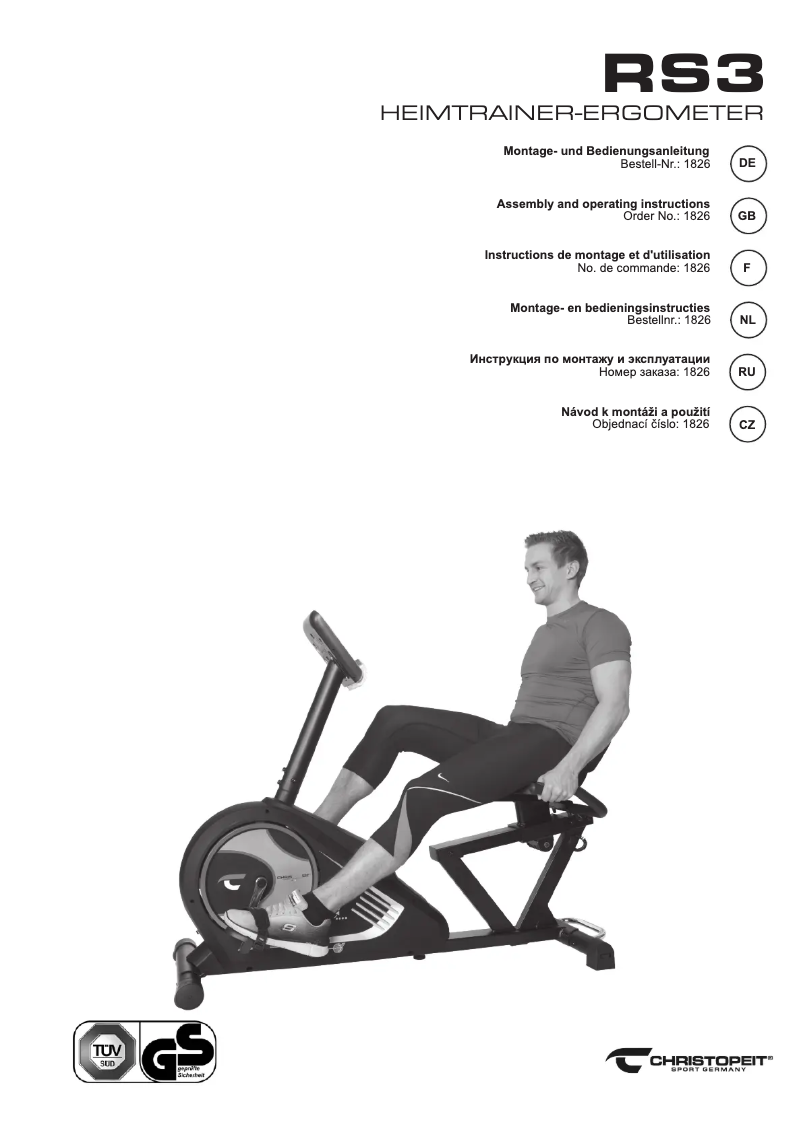 Página 1 del manual Manual de usuario Christopeit RS 3