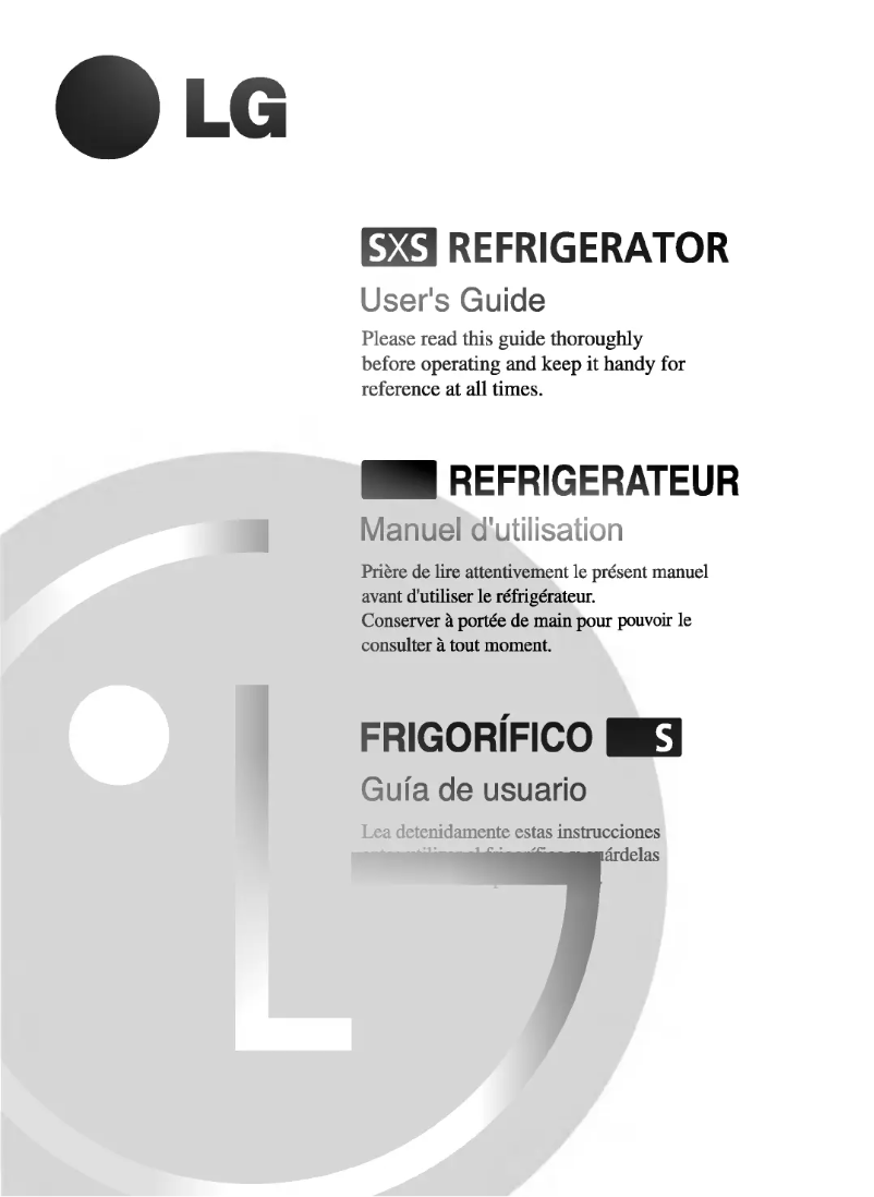 Imagen de la primera página del manual del dispositivo GR-L267DBU