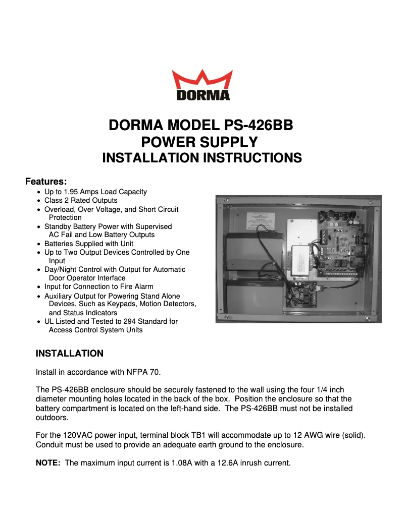 Imagen de la primera página del manual del dispositivo 9000