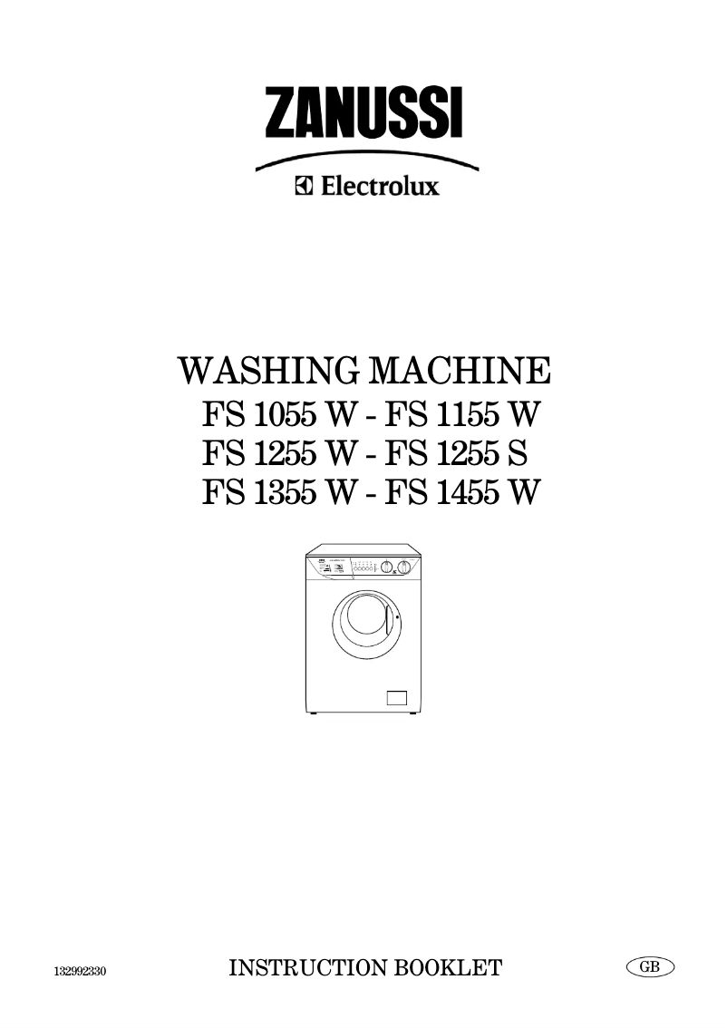 Página 1 del manual Manual de usuario Zanussi-Electrolux FS 1255 W