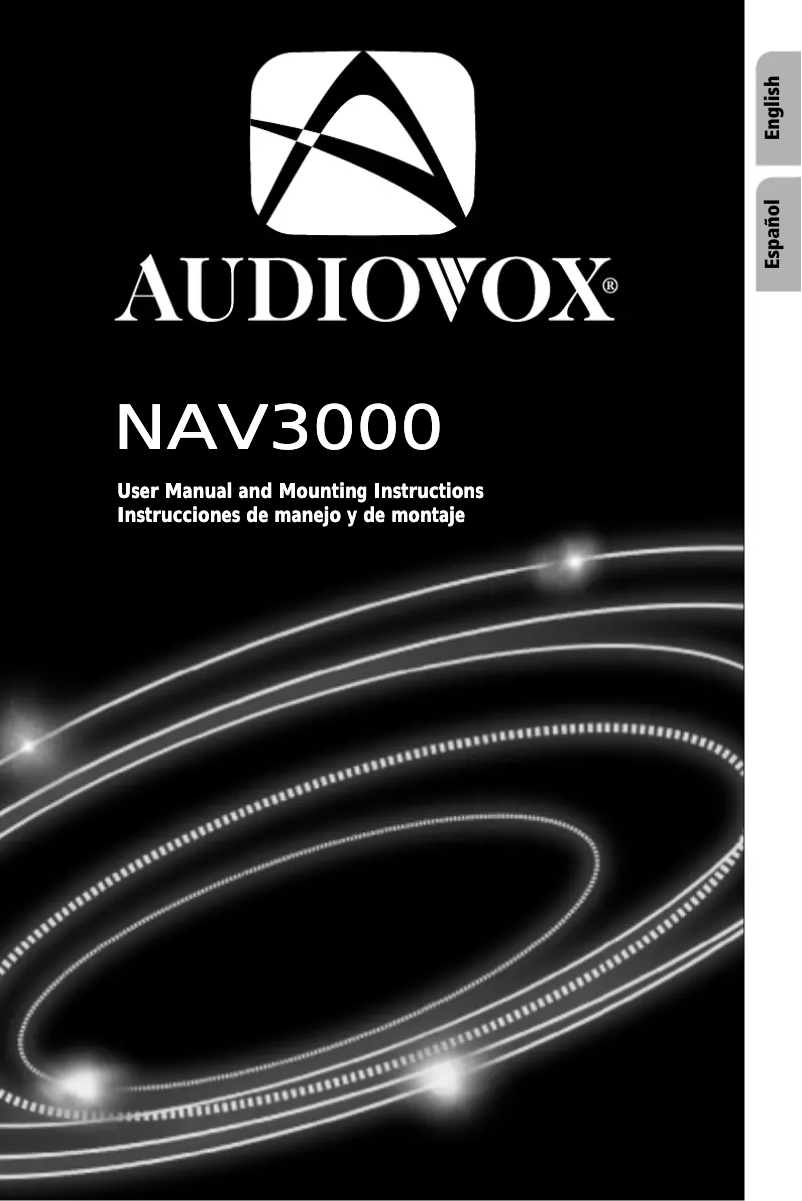 Imagen de la primera página del manual del dispositivo NAV3000