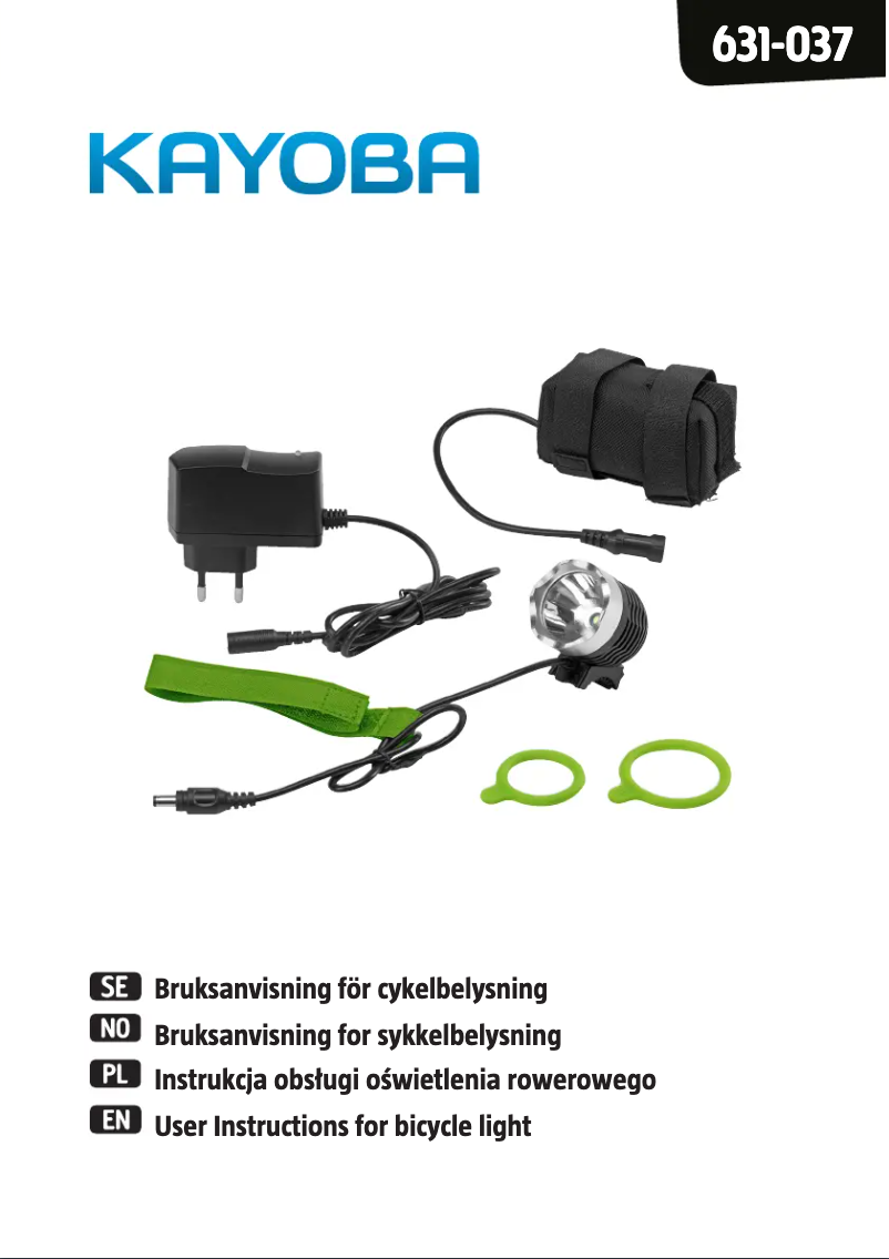 Página 1 del manual Manual de usuario Kayoba 631-037