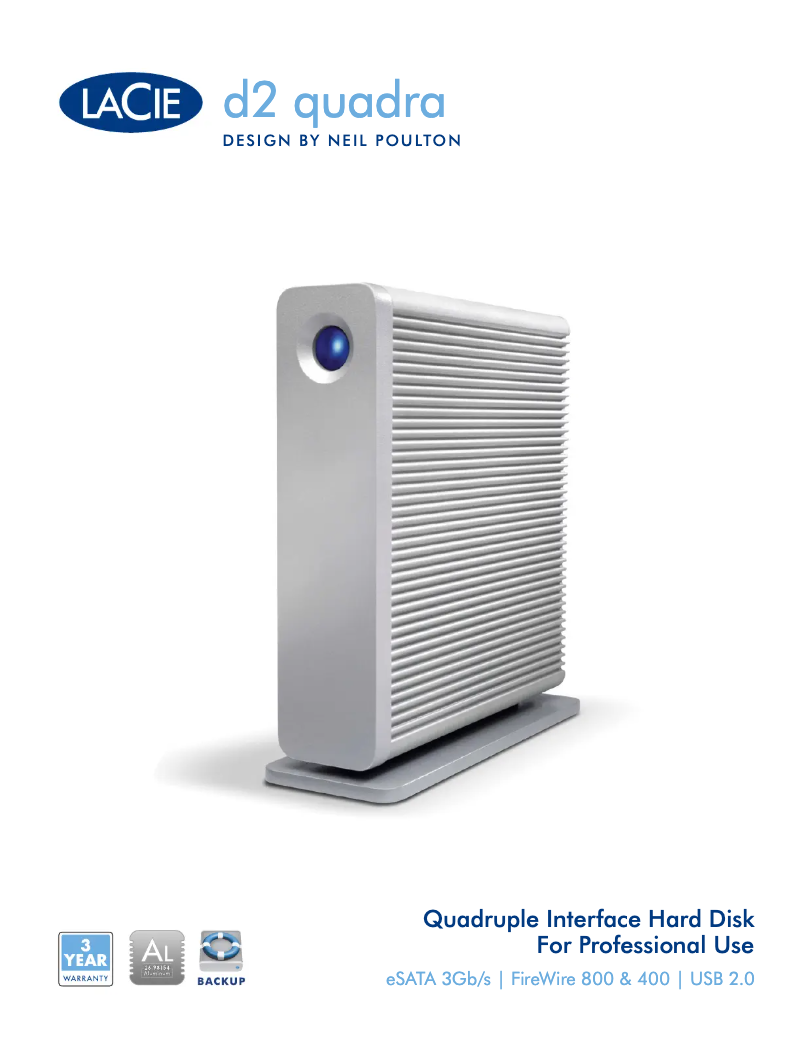 Imagen de la primera página del manual del dispositivo d2 Quadra
