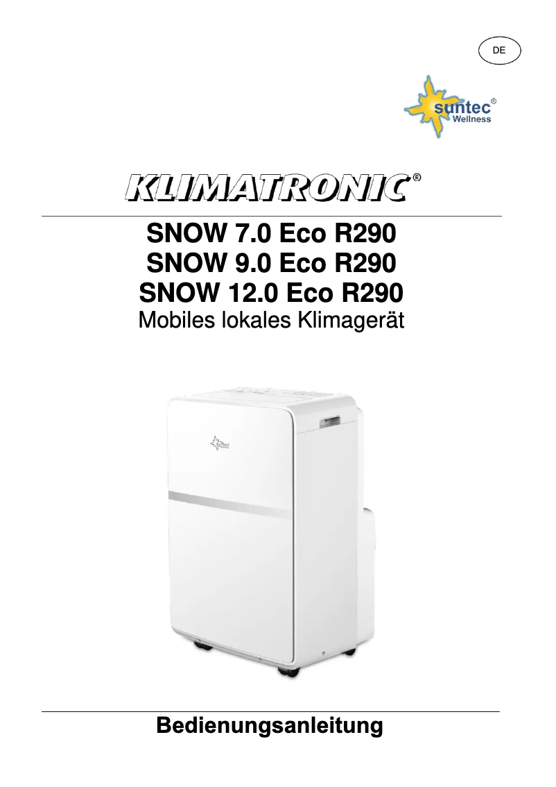 Imagen de la primera página del manual del dispositivo SNOW 12.0 Eco R290