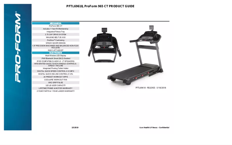 Imagen de la primera página del manual del dispositivo 965 CT