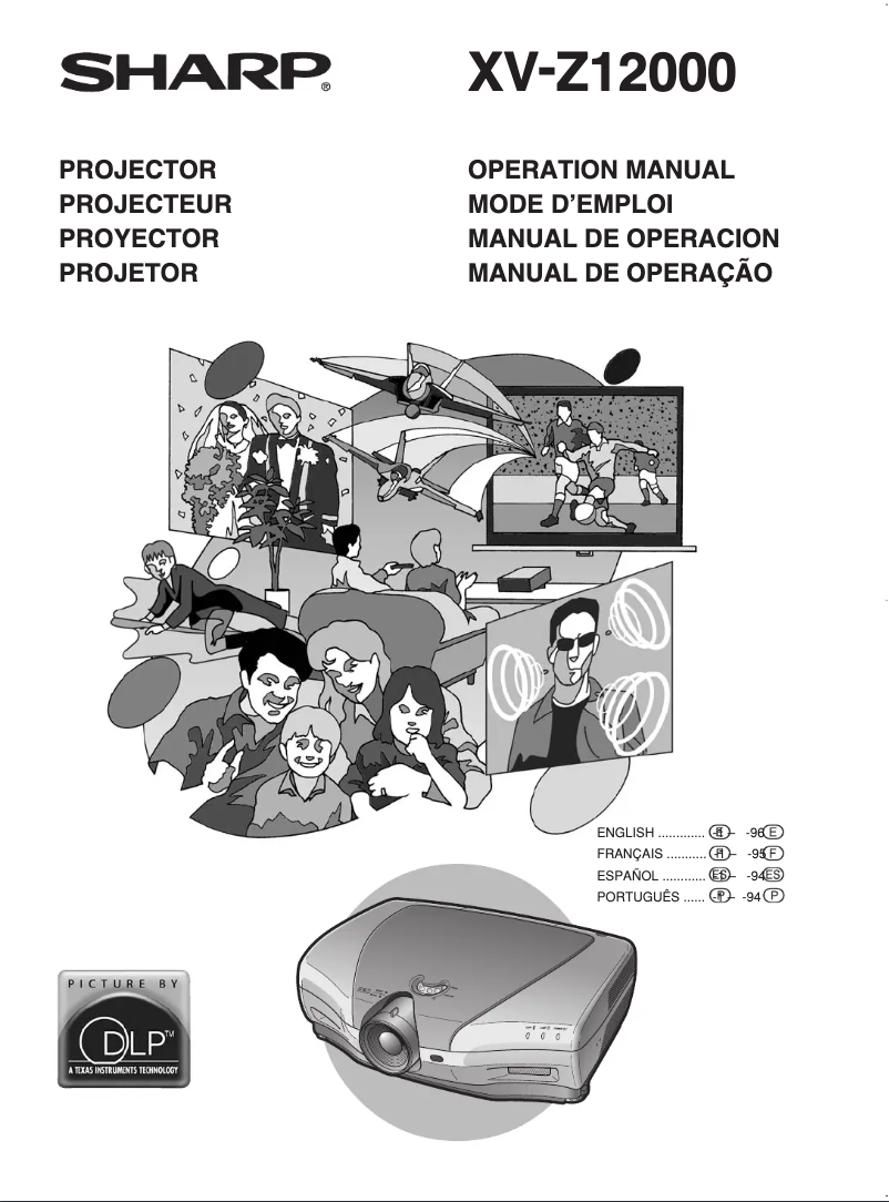 Página nº 1 - Manual de usuario Sharp XV-Z12000