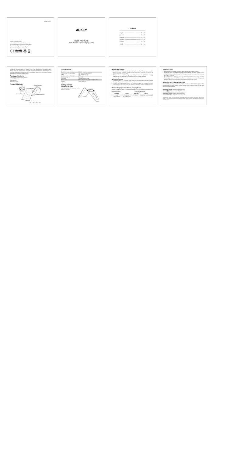 Imagen de la primera página del manual del dispositivo LC-C1