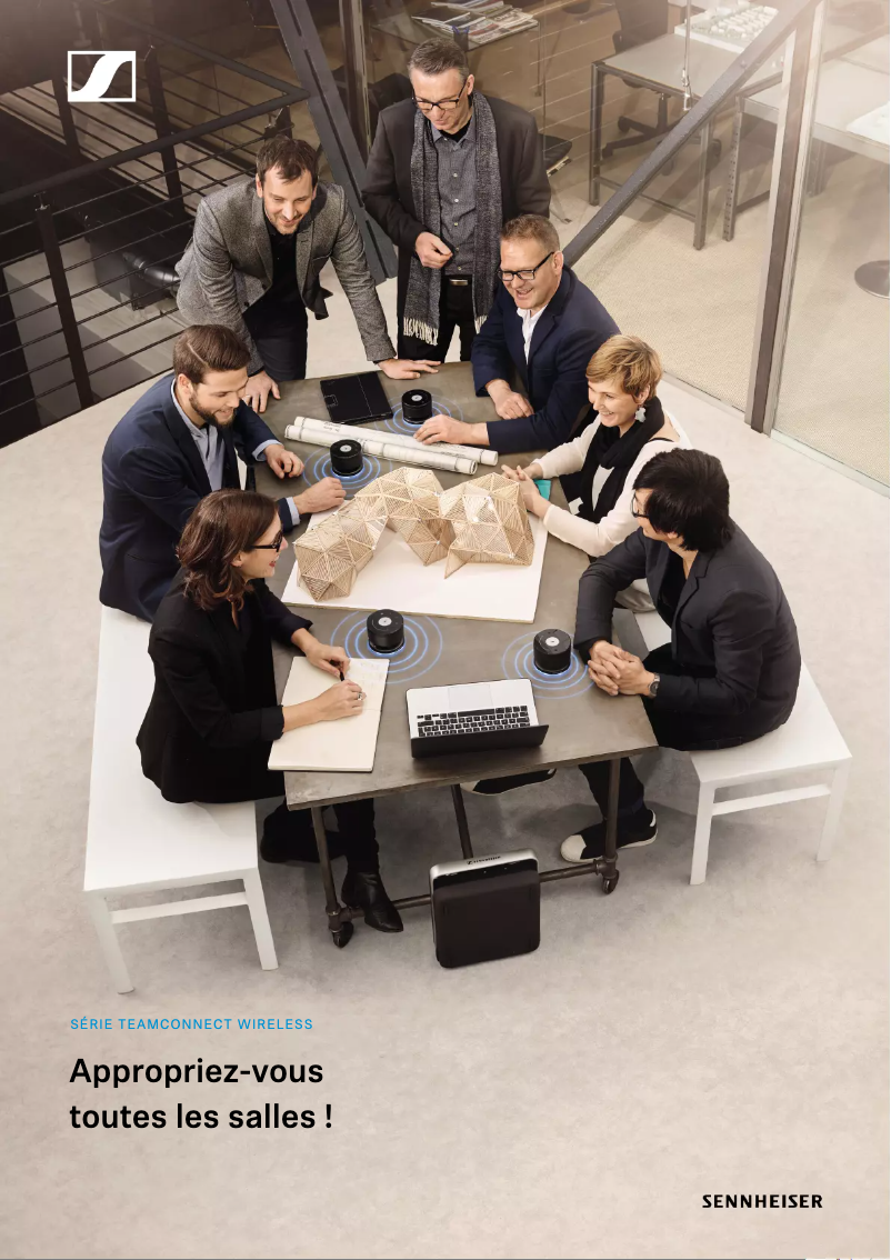 Página 1 del manual Folleto Sennheiser TeamConnect Wireless Set Case