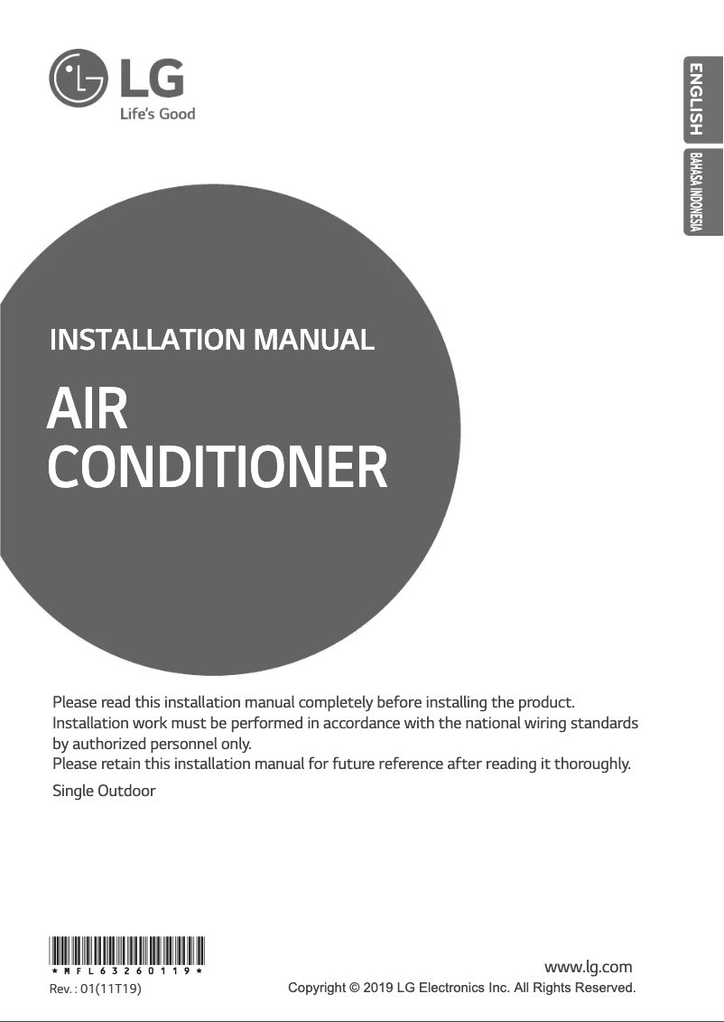 Imagen de la primera página del manual del dispositivo APUQ24GS1A4