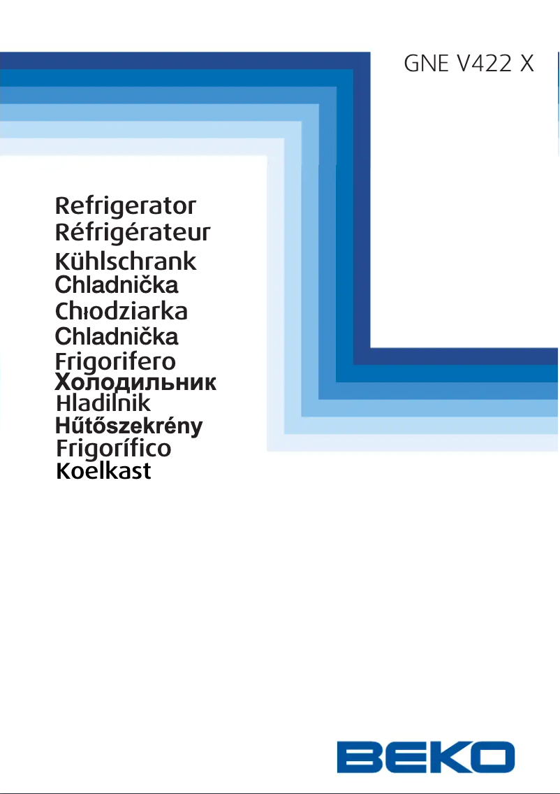 Página 1 del manual Manual de usuario Beko GNE V422 X