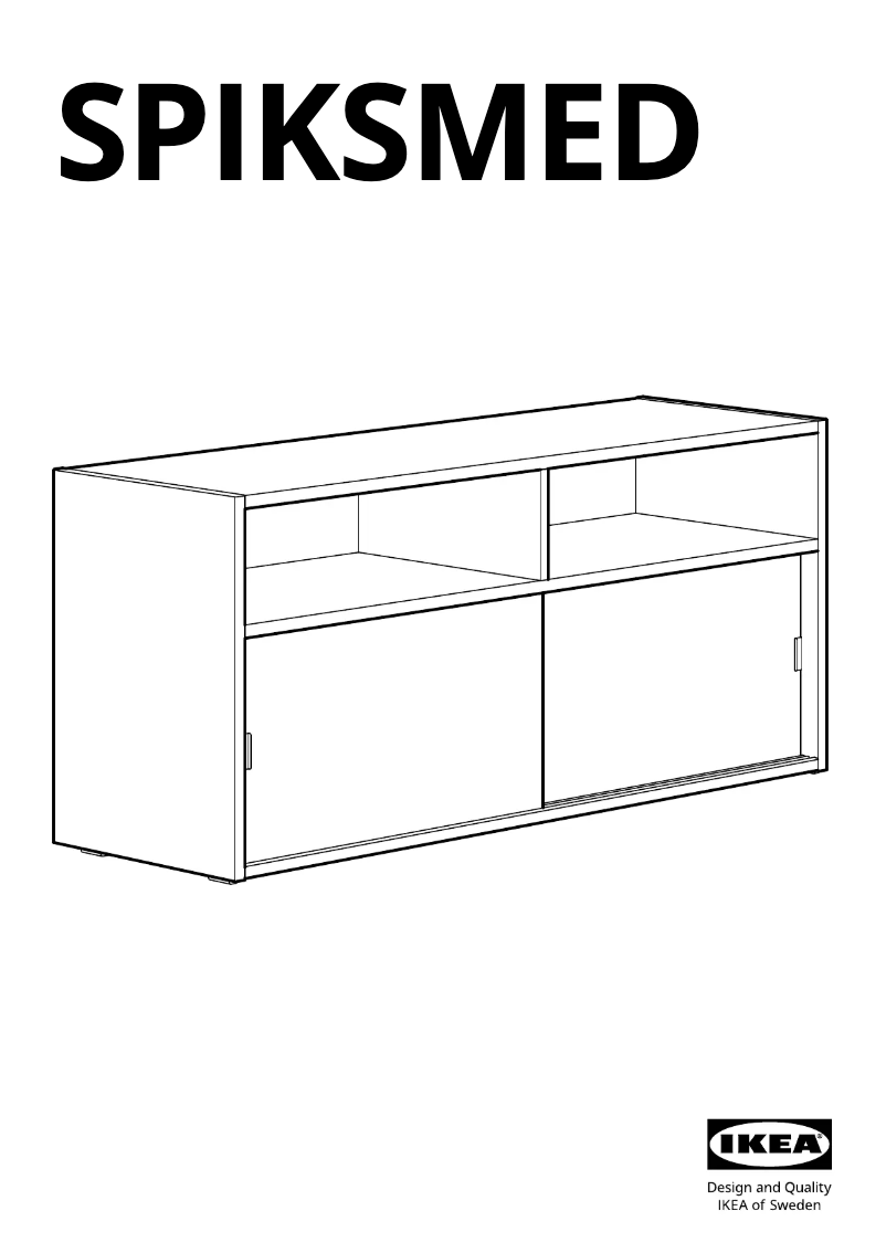 Página 1 del manual Manual de usuario Ikea SPIKSMED 105.420.64