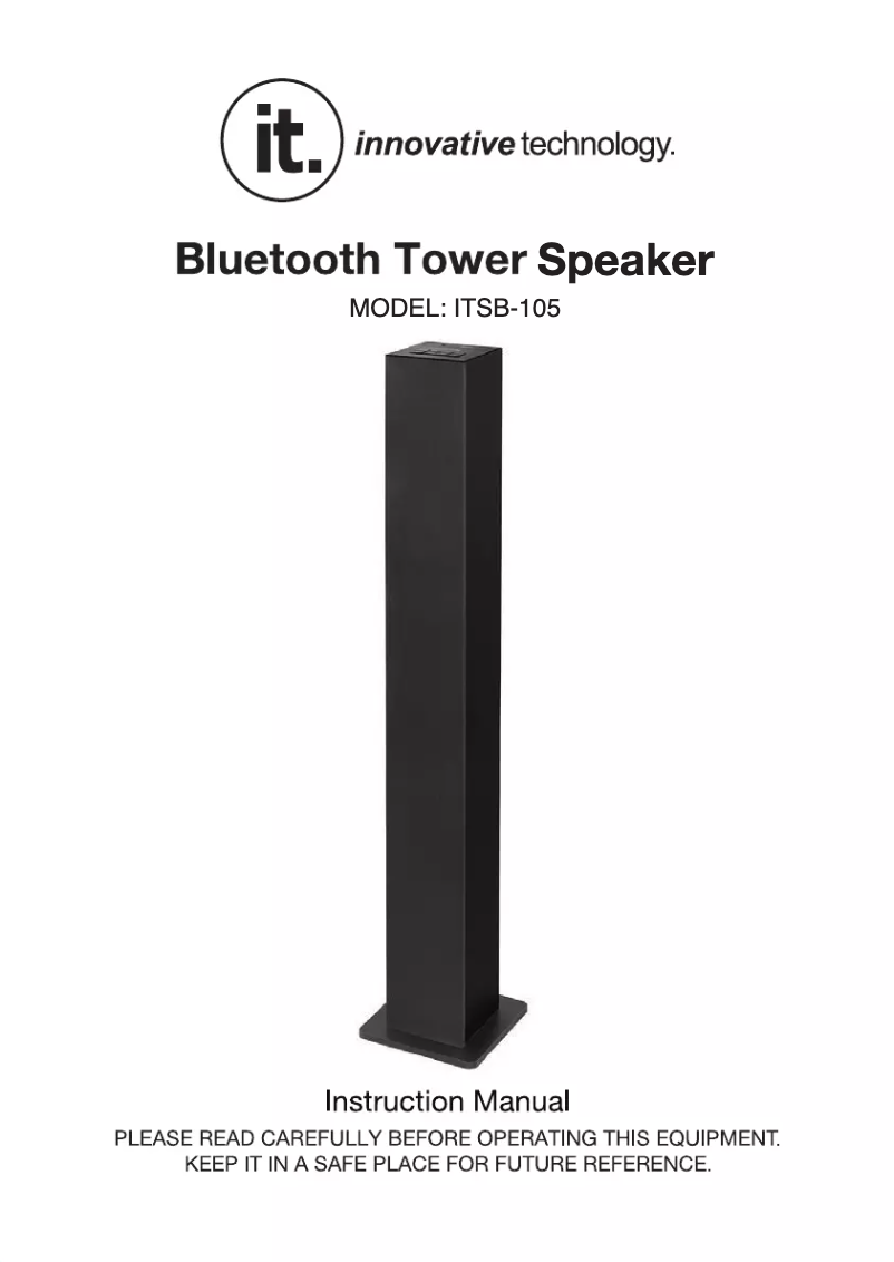 Imagen de la primera página del manual del dispositivo ITSB-105